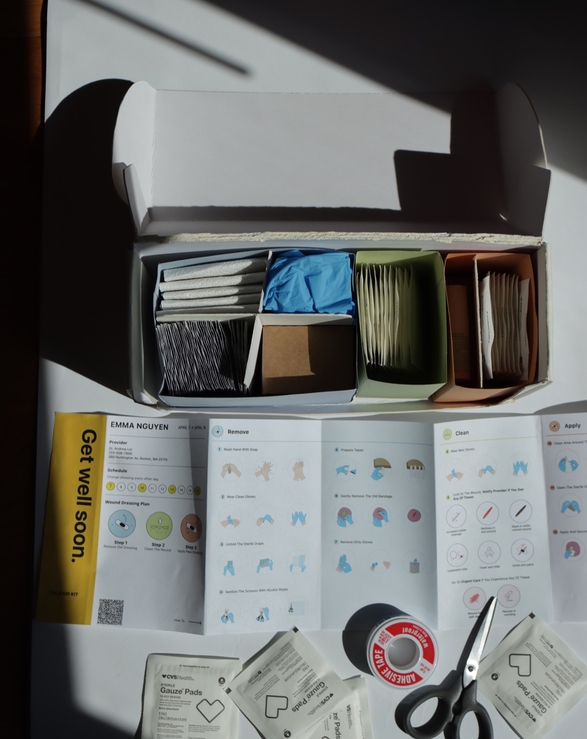 PACKAID kit — packaging detail