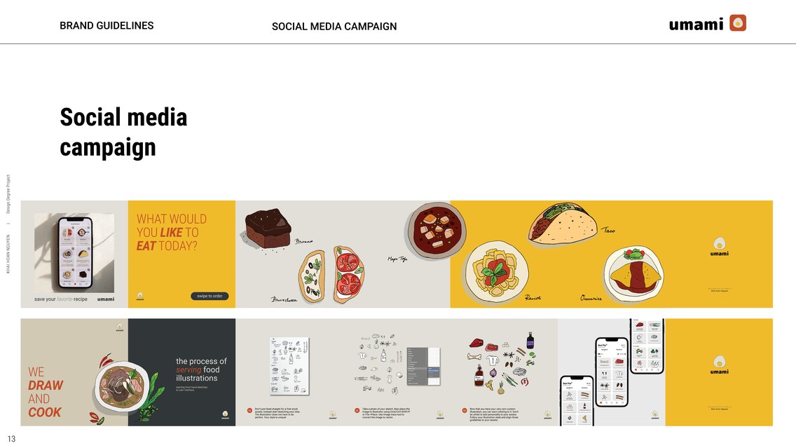 Brand guidelines: social media campaign layouts
