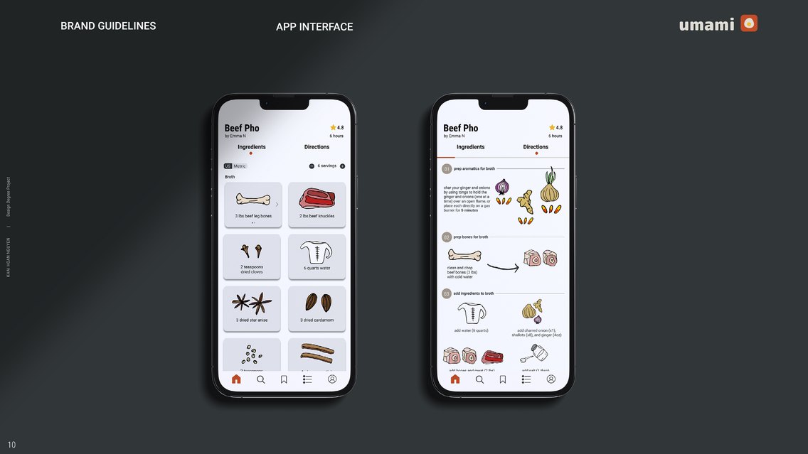 Brand guidelines: app interface screens